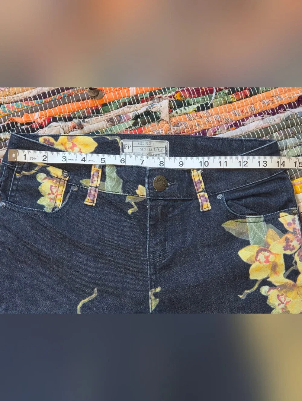 Free People Miami Night Combo Floral Sz 25 Short (29